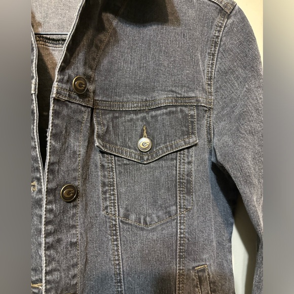 OPTIONELLE Black Cotton Denim Jacket, Stretch - Picture 3 of 7